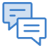 Icon illustration of chat messages