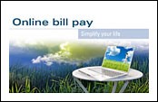 screenshot of online bill pay demo site